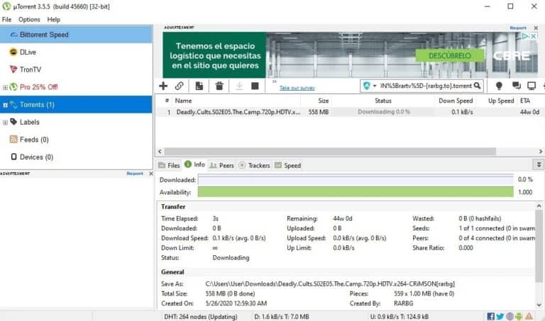 uTorrent Pro 3.6.0.46902 instal