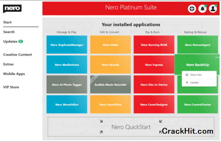 Nero Platinum Crack + Serial Number Free Download 2022
